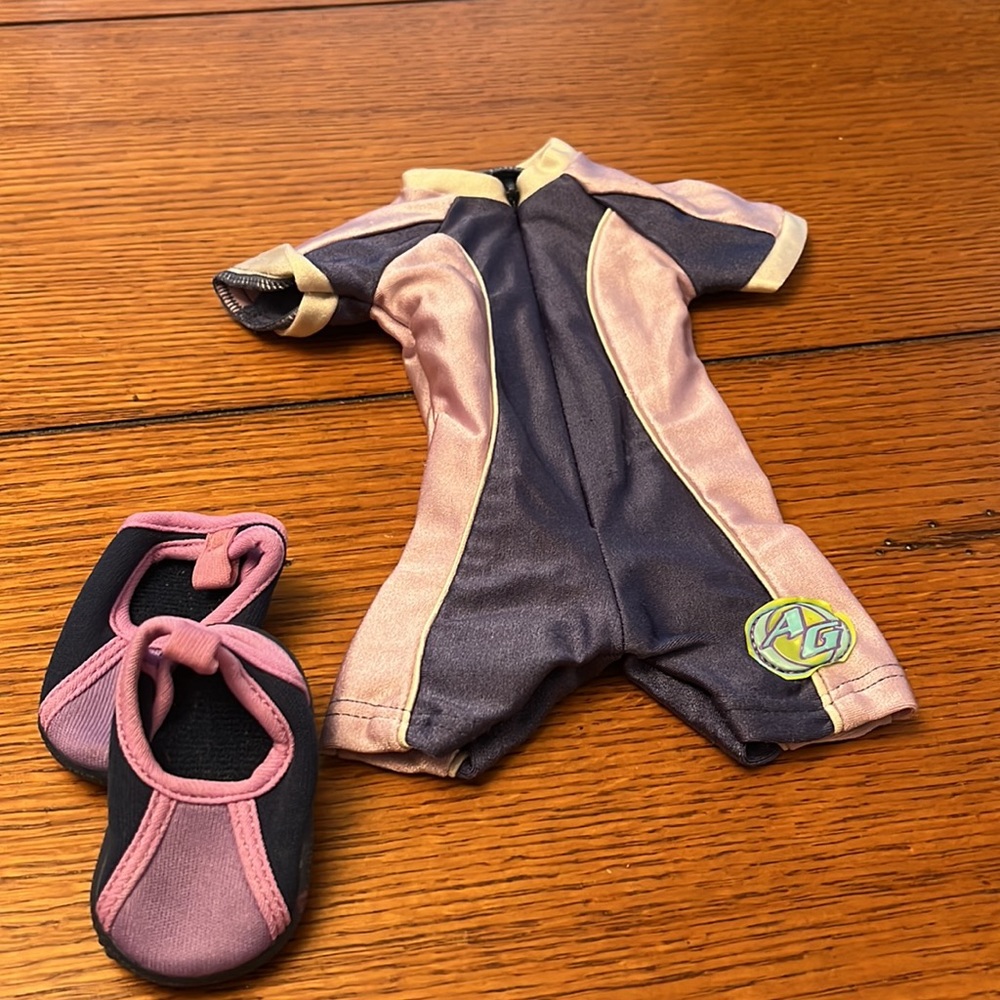 American Girl Doll Kailey Wetsuit and shoes
